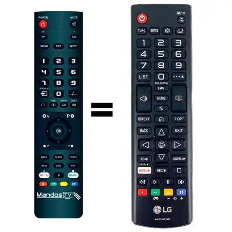 Mando a distancia original de LG AKB75675327