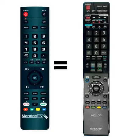 Mando a distancia original de Sharp GA916WJSA