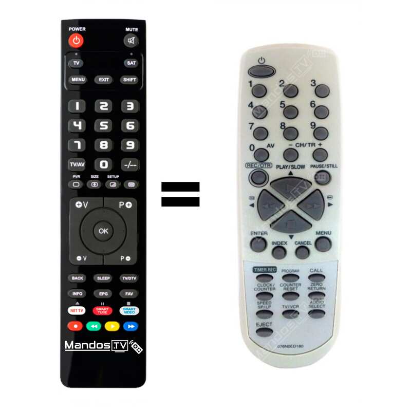 Re-Flix Superior Light - Mando A Distancia 4 En 1 Para TV Orion