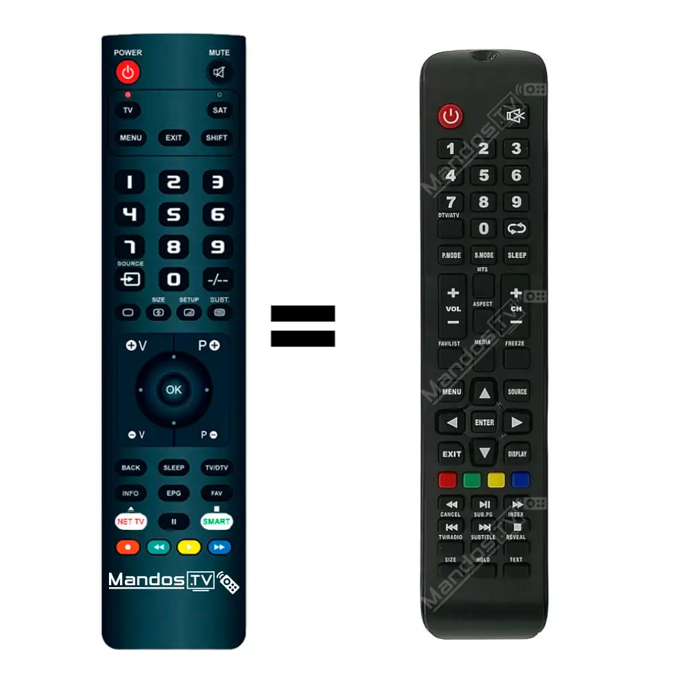 Mando Distancia ALLIMITY Compatible Engel TV - HI4002FHD-EX LE4065T2