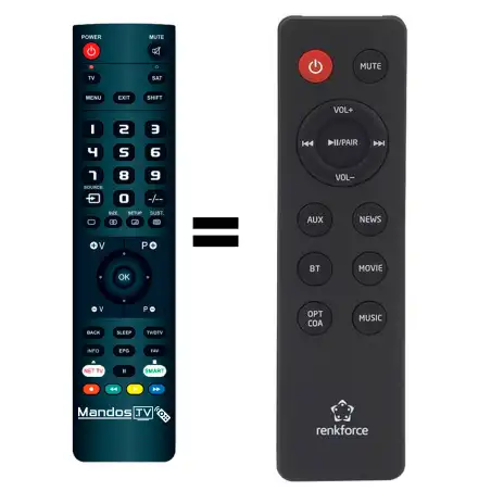 Mando a distancia original de Renkforce TB378