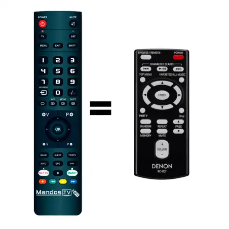 Mando a distancia original de Denon RC-1137