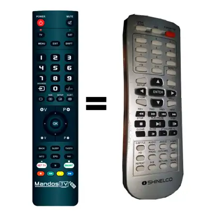 Mando a distancia original de Shinelco DXV800HD