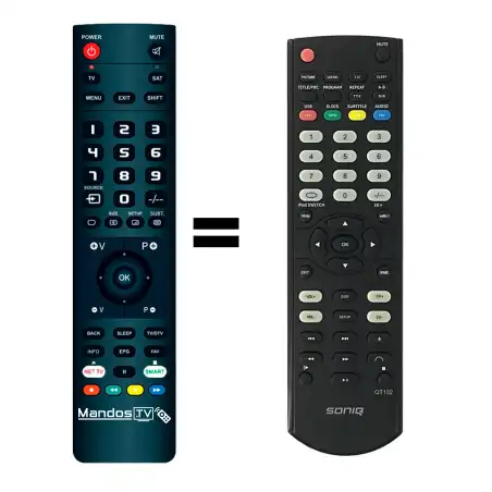 Mando a distancia original de Soniq QT102