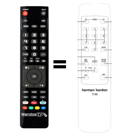 Mando a distancia original de Harman-kardon TU-980