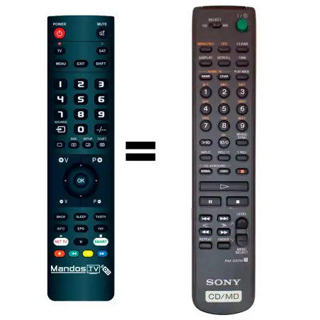 Mando a distancia original de SONY RM-D37M