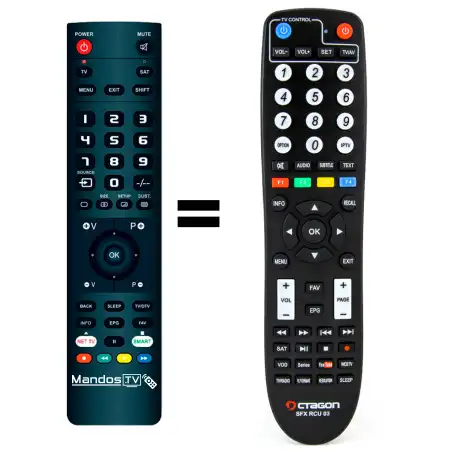 Mando a distancia original de Octagon SFX-RCU-03