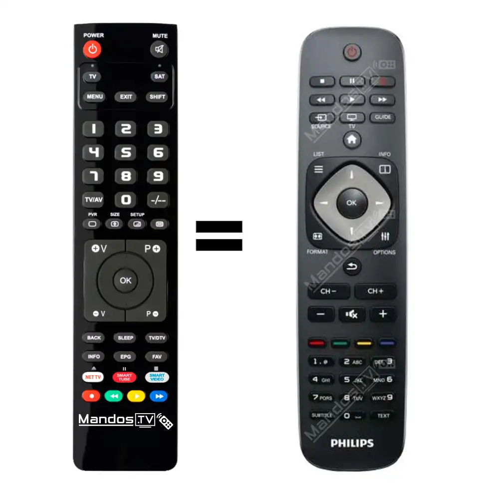 Télécommande Pour Philips 32PFL3018 / 32PFL3018H / 32PFL3018H/12 - Neuf Sous Blister - Marque Infrashop