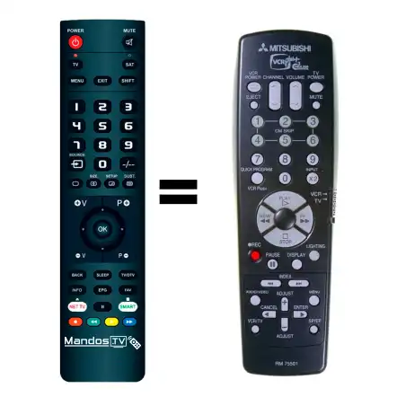 Mando a distancia original de Mitsubishi RM-75501