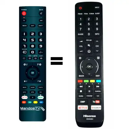 Mando a distancia original de Hisense EN3N39H