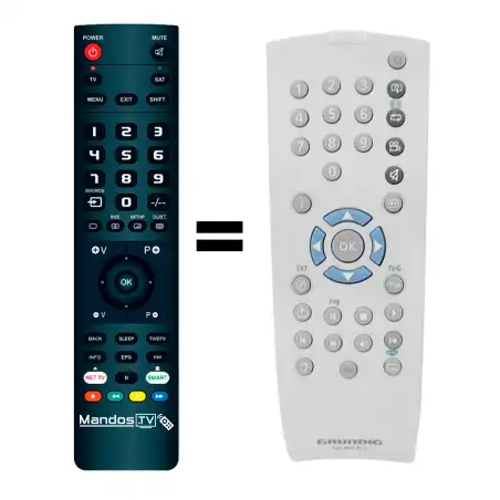 Mando a distancia original de Grundig TELEPILOT-81D (V. 2)