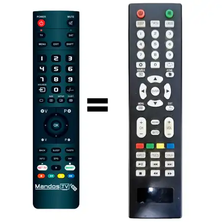 Mando a distancia original de Telefunken TLEDDS-55FHD