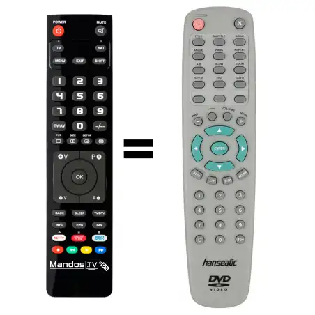 Mando a distancia original de Hanseatic DVD-940S