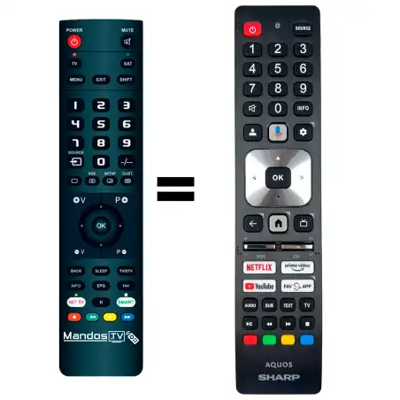 Mando a distancia original de Sharp 55EL4E