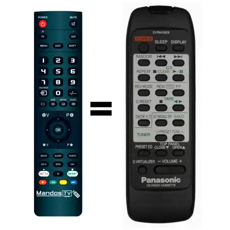 Mando a distancia original de Panasonic RX-ED77