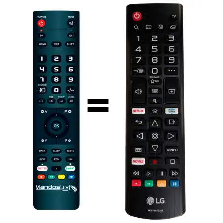 Mando a distancia original de LG AKB75675306