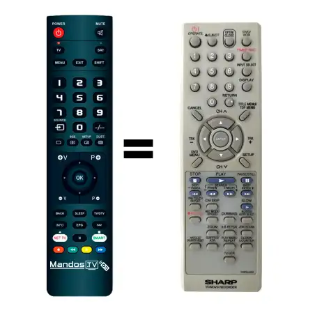 Mando a distancia original de Sharp 076R0JJ050