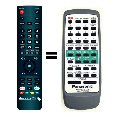 Mando a distancia original de PANASONIC SA-PM25