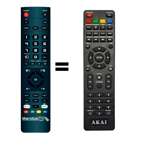 Mando a distancia original de AKAI AKTV3222 T SMART