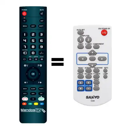 Mando a distancia original de SANYO PLC-XW20A