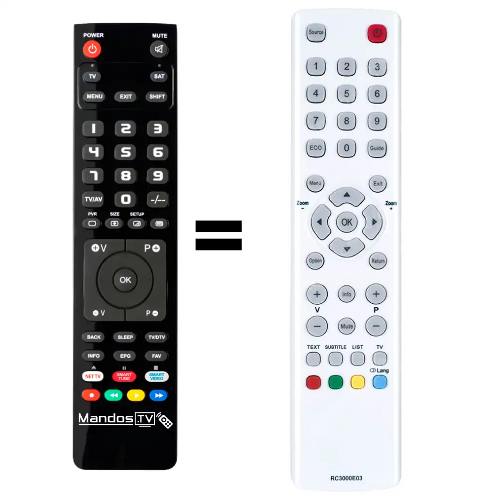 Telecomando di ricambio adatto per TCL 32DD420
