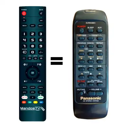 Mando a distancia original de PANASONIC EUR643801