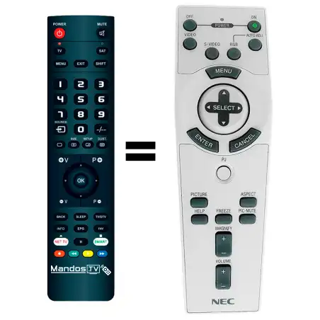 Mando a distancia original de NEC RD+394E Mando a distancia original de NEC RD+394E