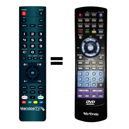 Mando a distancia original de Mxonda DVD8350