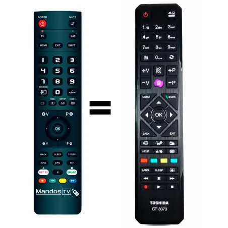 Mando a distancia TOSHIBA CT-8073