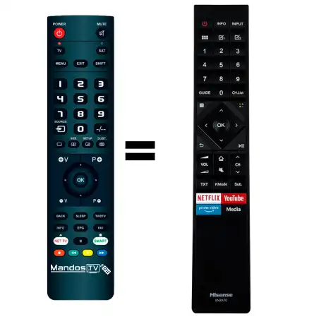 Mando a distancia original de Hisense H55U7B
