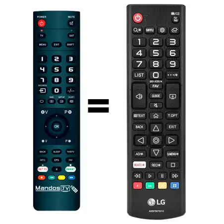 Mando a distancia original de LG AKB75675312