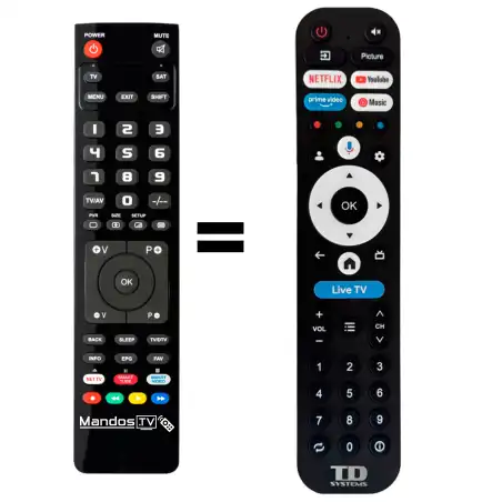 Mando a distancia original de Td Systems 10221065