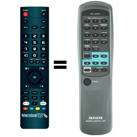 Mando a distancia AIWA RC-6AS14