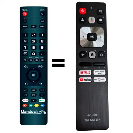 Mando a distancia original de Sharp 55GR8265E