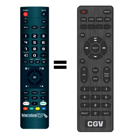 Mando a distancia original de CGV DR30I+BT