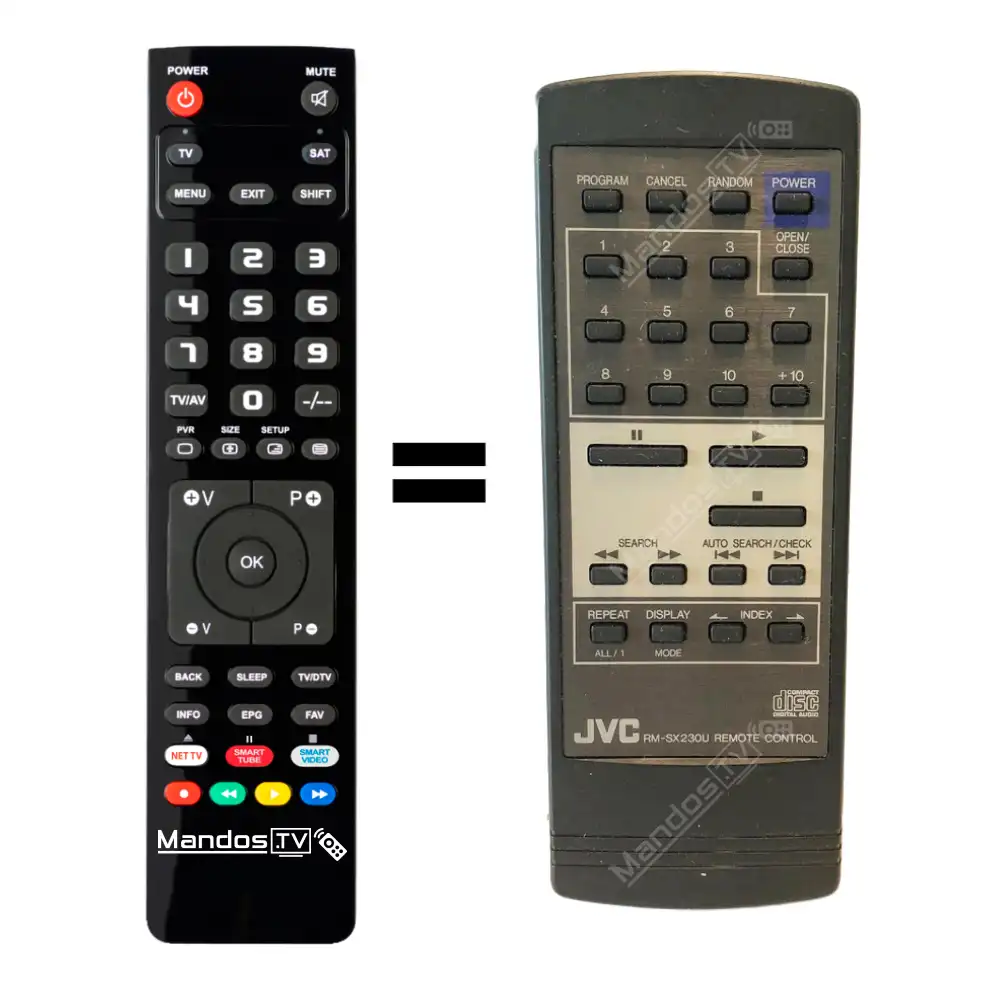 ᐅ Mando a distancia HIFI JVC 【XL-Z232】