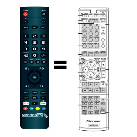 Mando a distancia original de PIONEER VSX-321-P-K