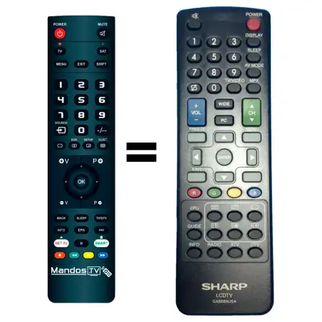 Mando a distancia original de Sharp LC-22LE520X