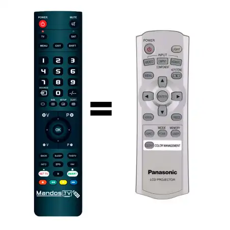 Mando a distancia original de PANASONIC PT-AE500E