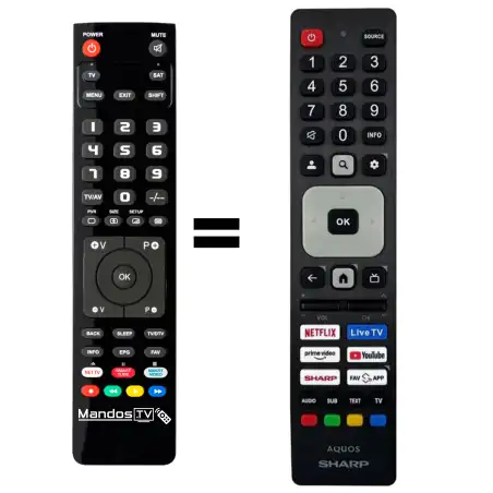 Mando a distancia original de Sharp 40HF2265E