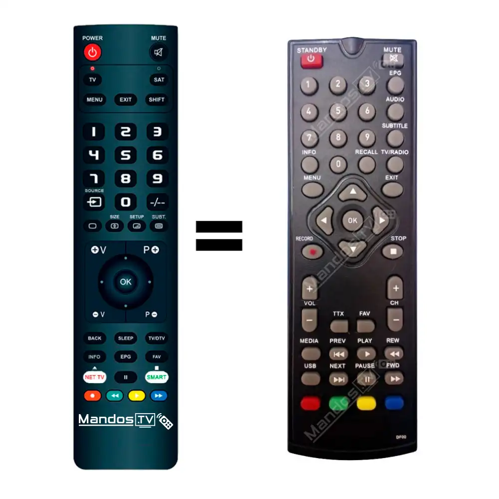 ᐅ Mando a distancia TDT / Satélite CRYPTO 【REDI270】