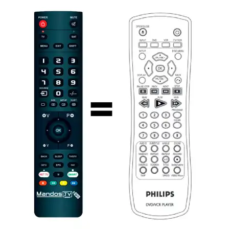 Mando a distancia original de PHILIPS DVP3350V05