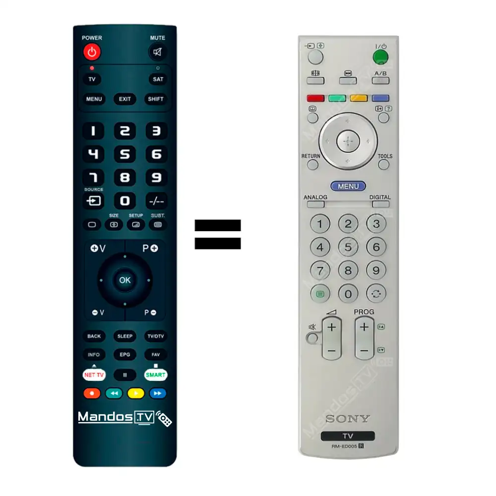 ᐅ Mando a distancia para TV SONY 【KDL32V2500】