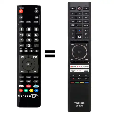 Mando a distancia original de Toshiba CT-8573