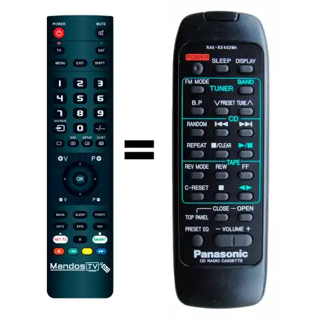 Mando a distancia original de Panasonic RAK-RX402WH