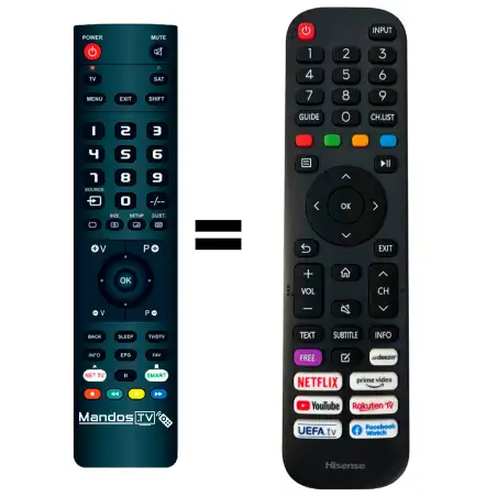 Mando a distancia original de Hisense EN2AH30H