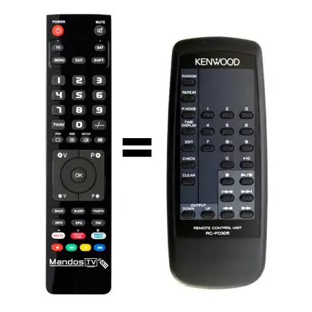 Mando a distancia original de Kenwood RC-P0305