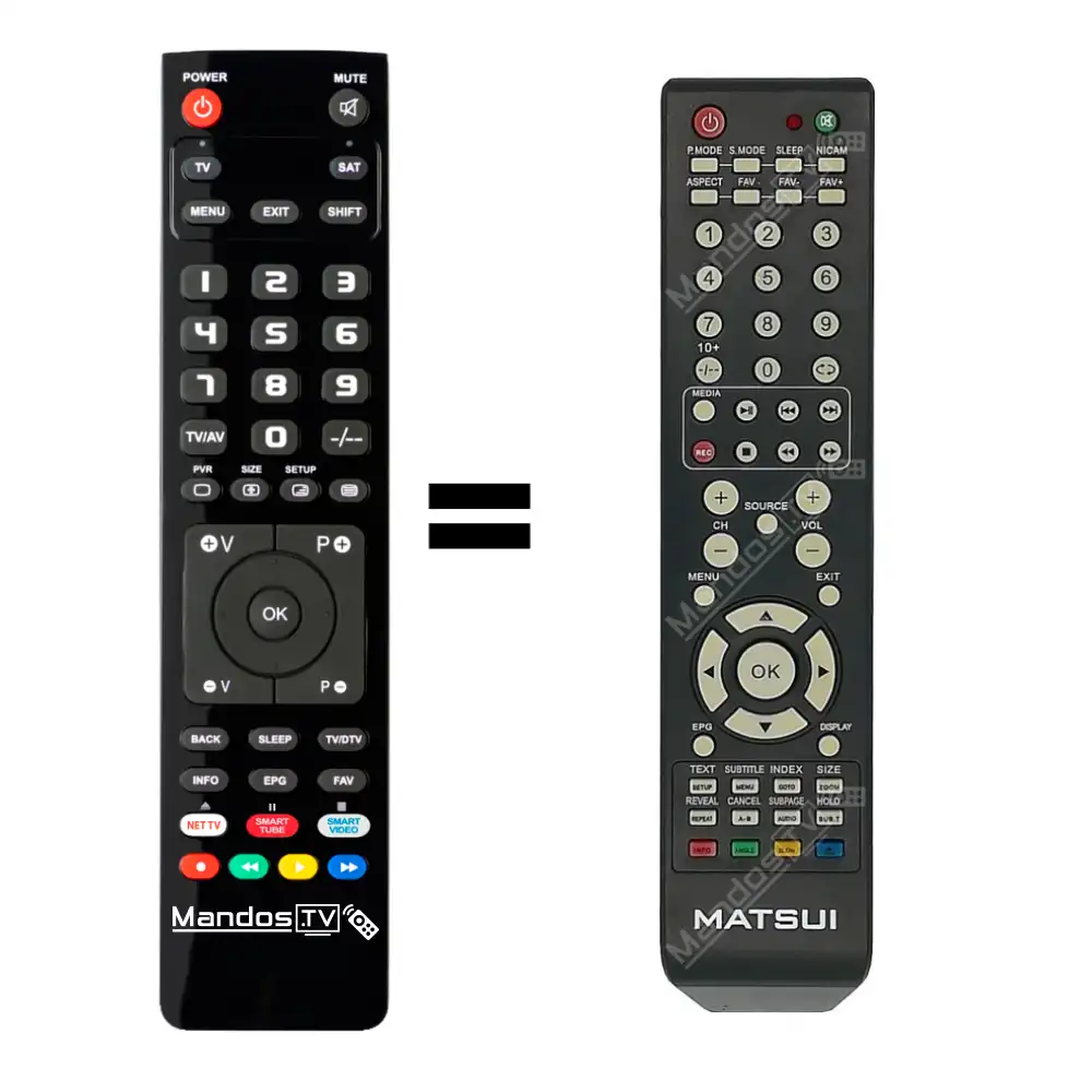 Telecomando universale per televisore Matsui