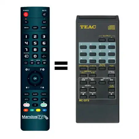 Mando a distancia original de Teac/teak RC-373