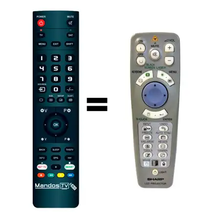 Mando a distancia original de Sharp RRMCG1579CESA